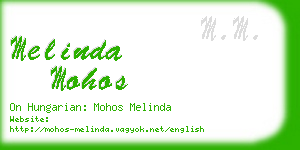 melinda mohos business card